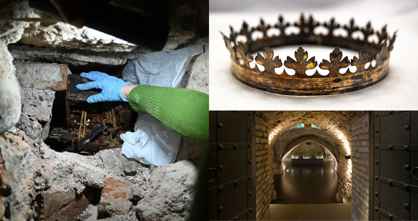 Royal treasures hidden since World War II recovered from cathedral