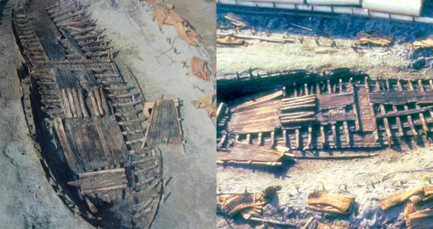 Roman Shipwreck discovered in 1980 during the maintenance of drainage canal in Comacchio, Northern Italy.