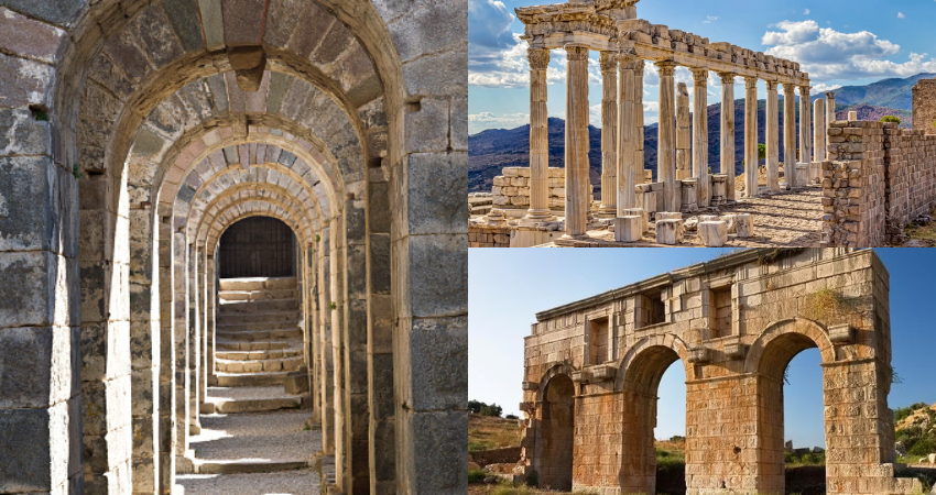 Roman Arch in the remains of the ancient site of Pergamon, Turkey. Roman Arch in the remains of the ancient site of Pergamon, Turkey.