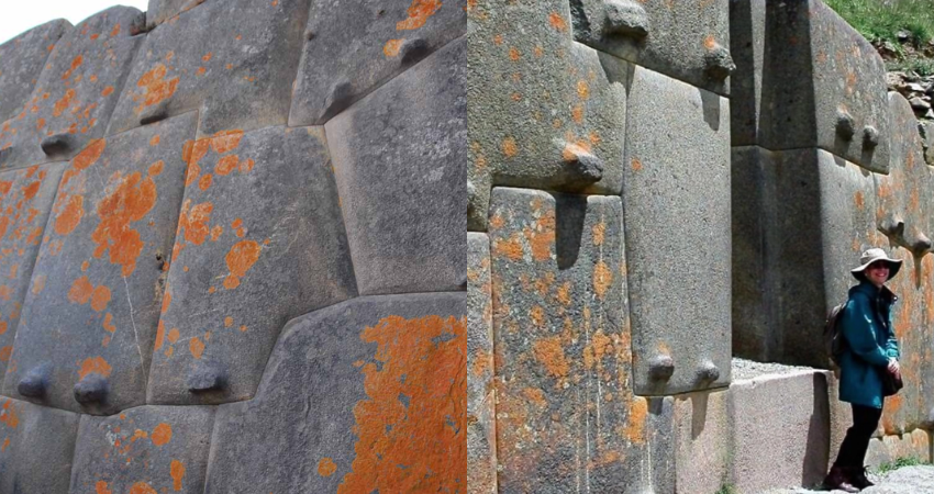 The archaeological site at Ollantaytambo, Inca city of Sacred Valley, major travel destination in Cusco region, Peru