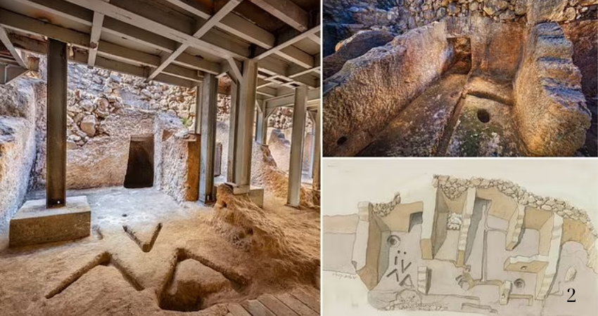 A place of worship sealed up by the ancestors of Jesus has been discovered in the ancient heart of Jerusalem , frozen in time for nearly 3,000 years