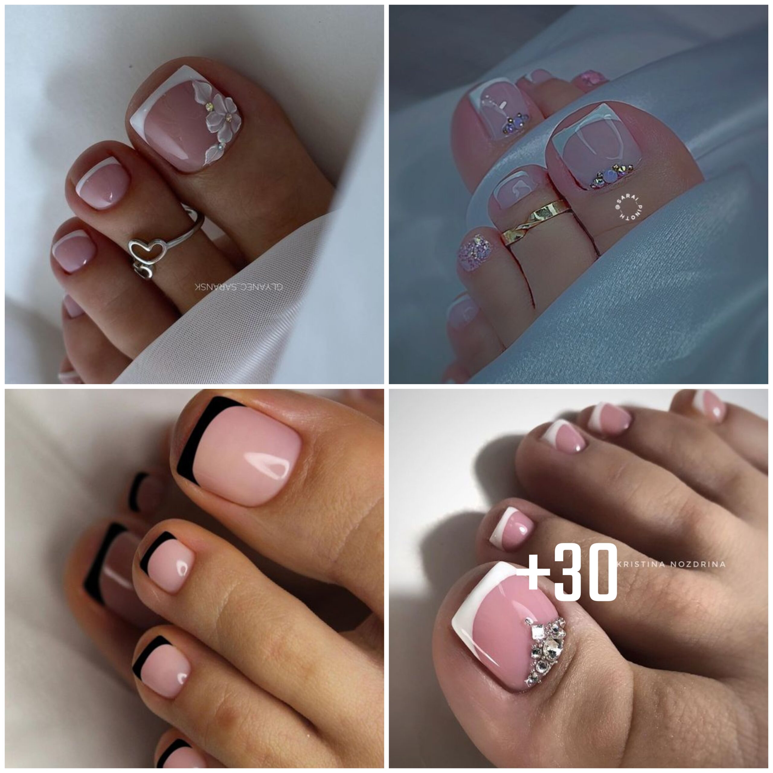 French Toenails Inspiration: Elevate Your Pedicure Sport with Timeless Class