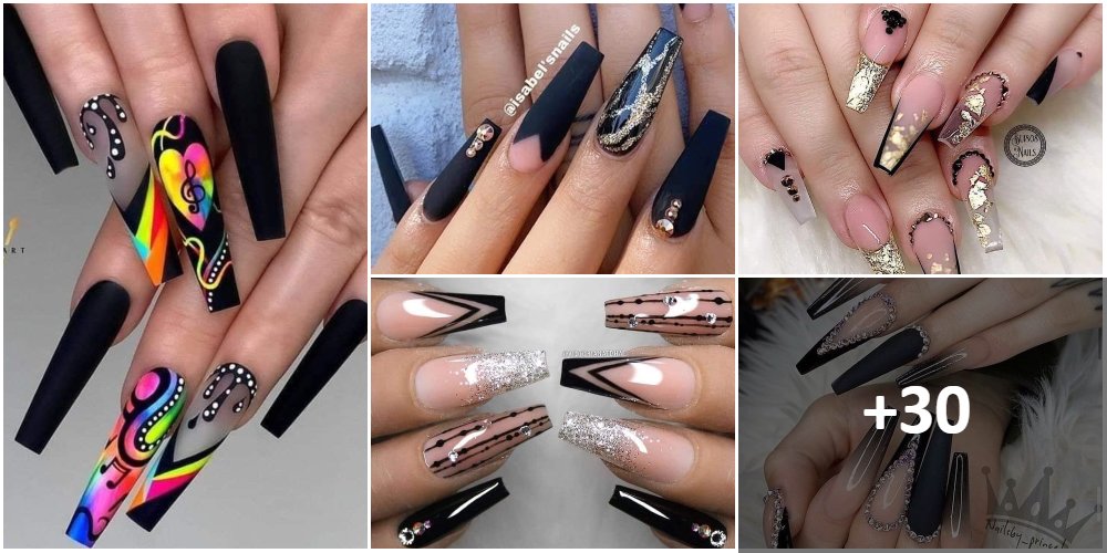 22 Ideas en【Uñas Acrilicas Negras】Decoradas 💅