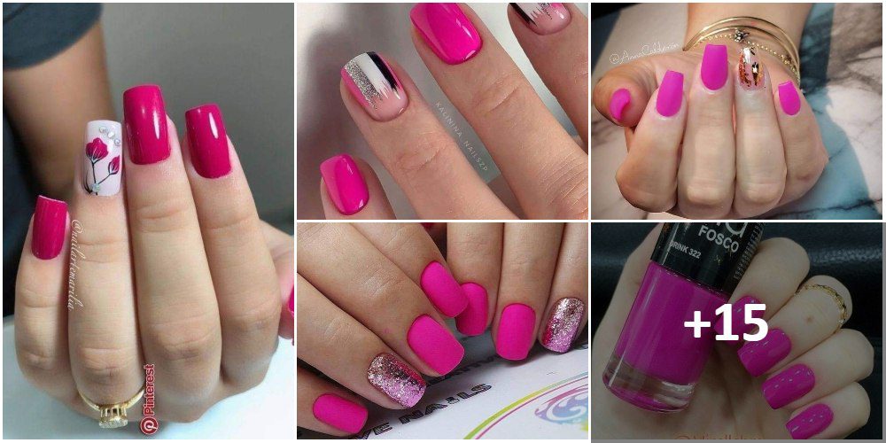 Fuchsia Nails 【60 Colorful Designs】 【The Best of 2022】