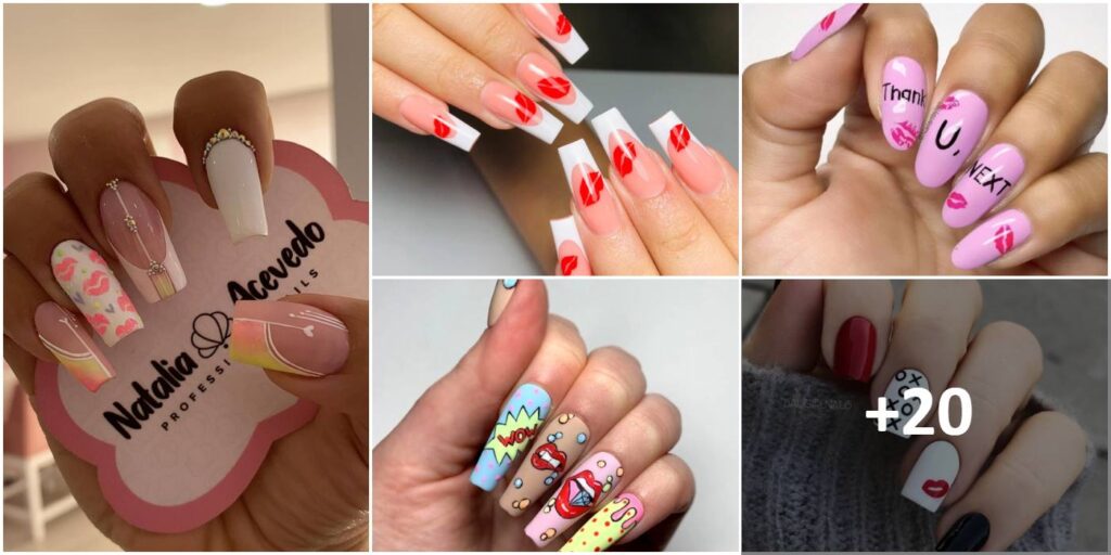 Nails with Kisses 【25 Delicate Ideas】