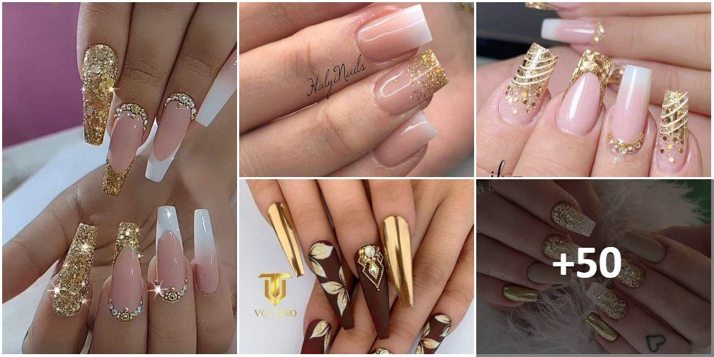 NAILS WITH GOLD ▷ 40+ Ideas in Images 💅💛