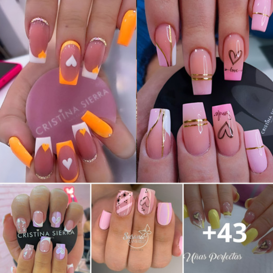 37+ Exqυisite Manicυre Ideas With Hearts For The Upcoмing Holidays