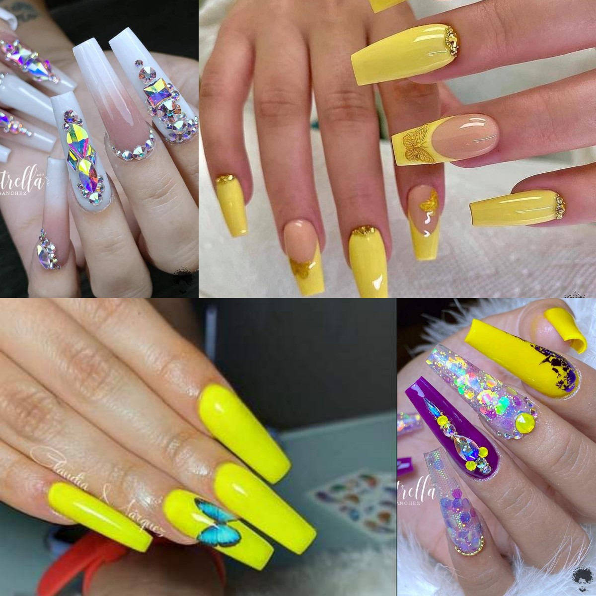 Yellow Nail Arts For Attractive Look 2023