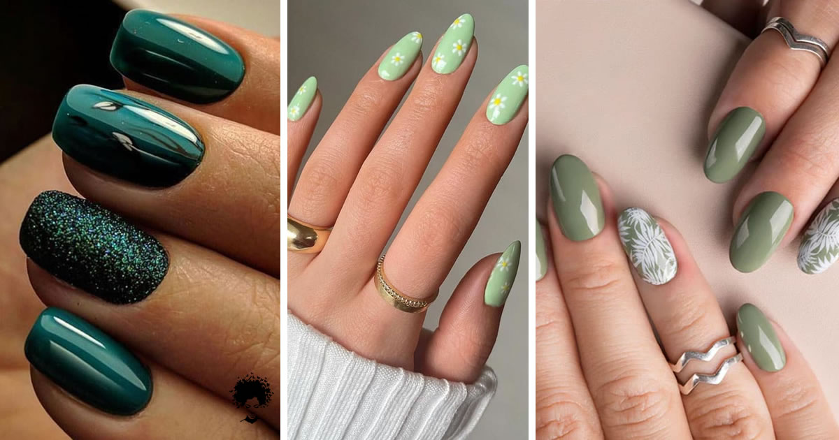 10 Inspirational Ideas for Gorgeous Green Nail Designs This Fall