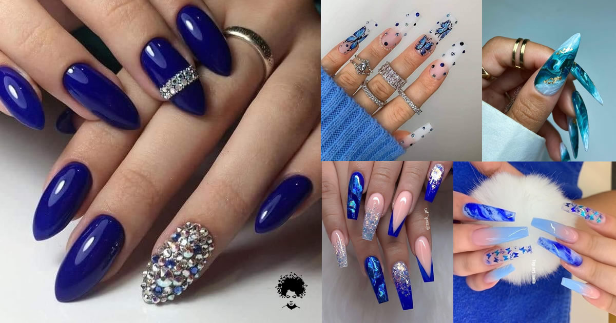 Stunning Nail Art Designs That Navy Blue Color Fits Most