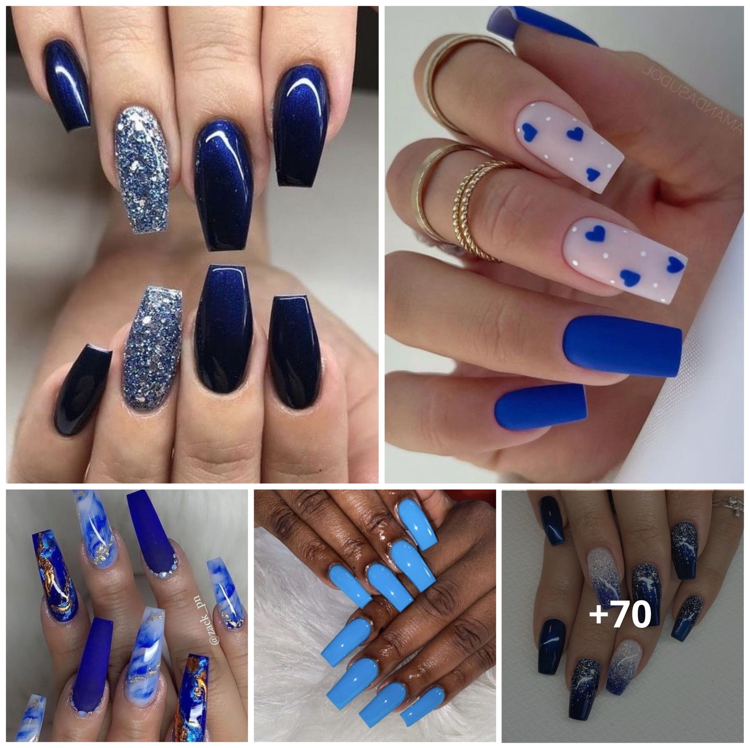 Over 70 Blue Nail Designs to Spark Your Next Manicure Ideas