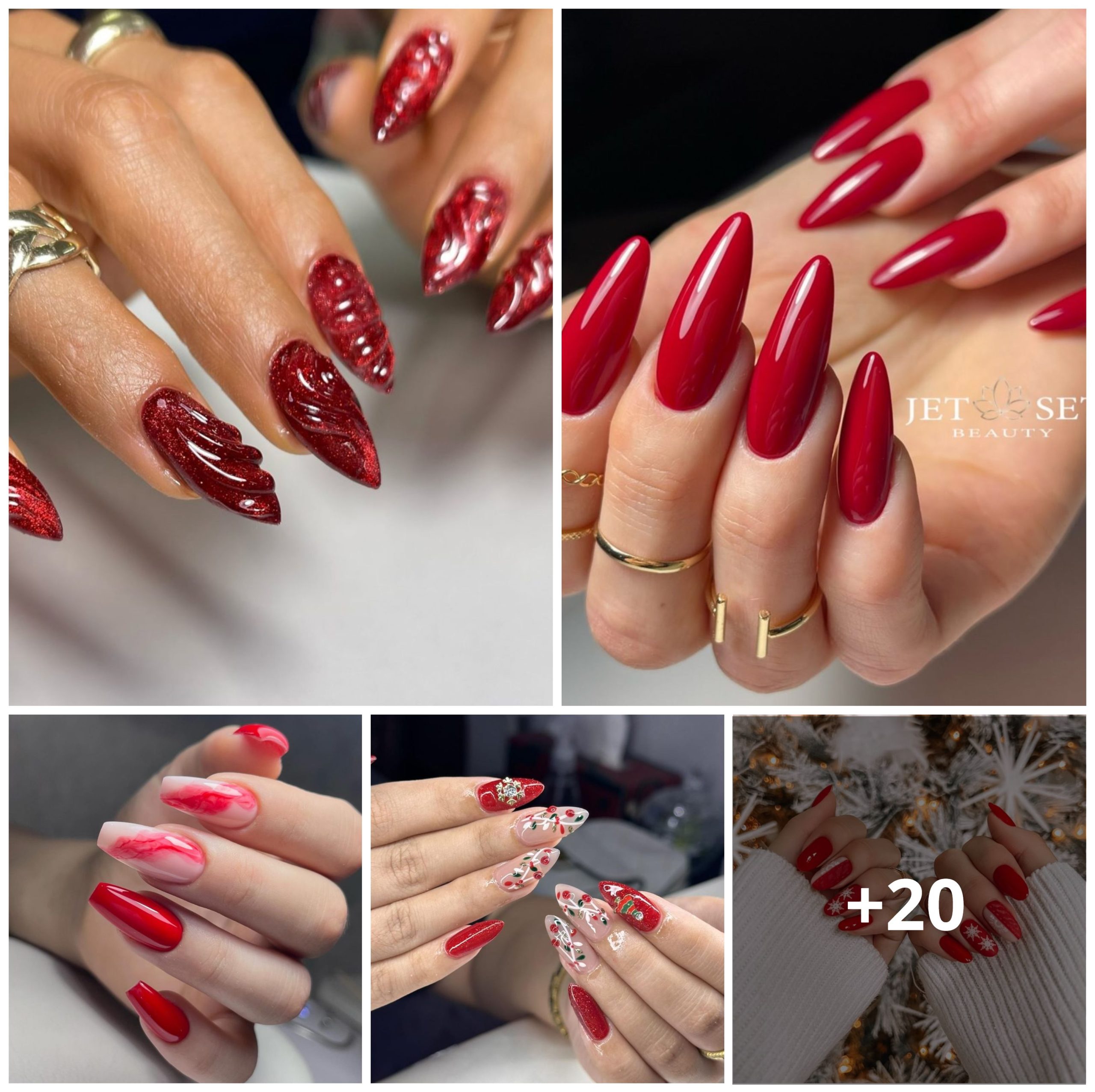 Red Holiday Nails 2024 – 2025: Festive Inspiration for Every Style 22 Ideas