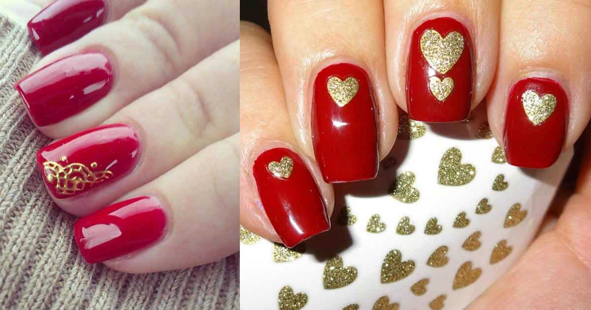 Red nails – Lots of ideas to choose the New Year’s manicure!