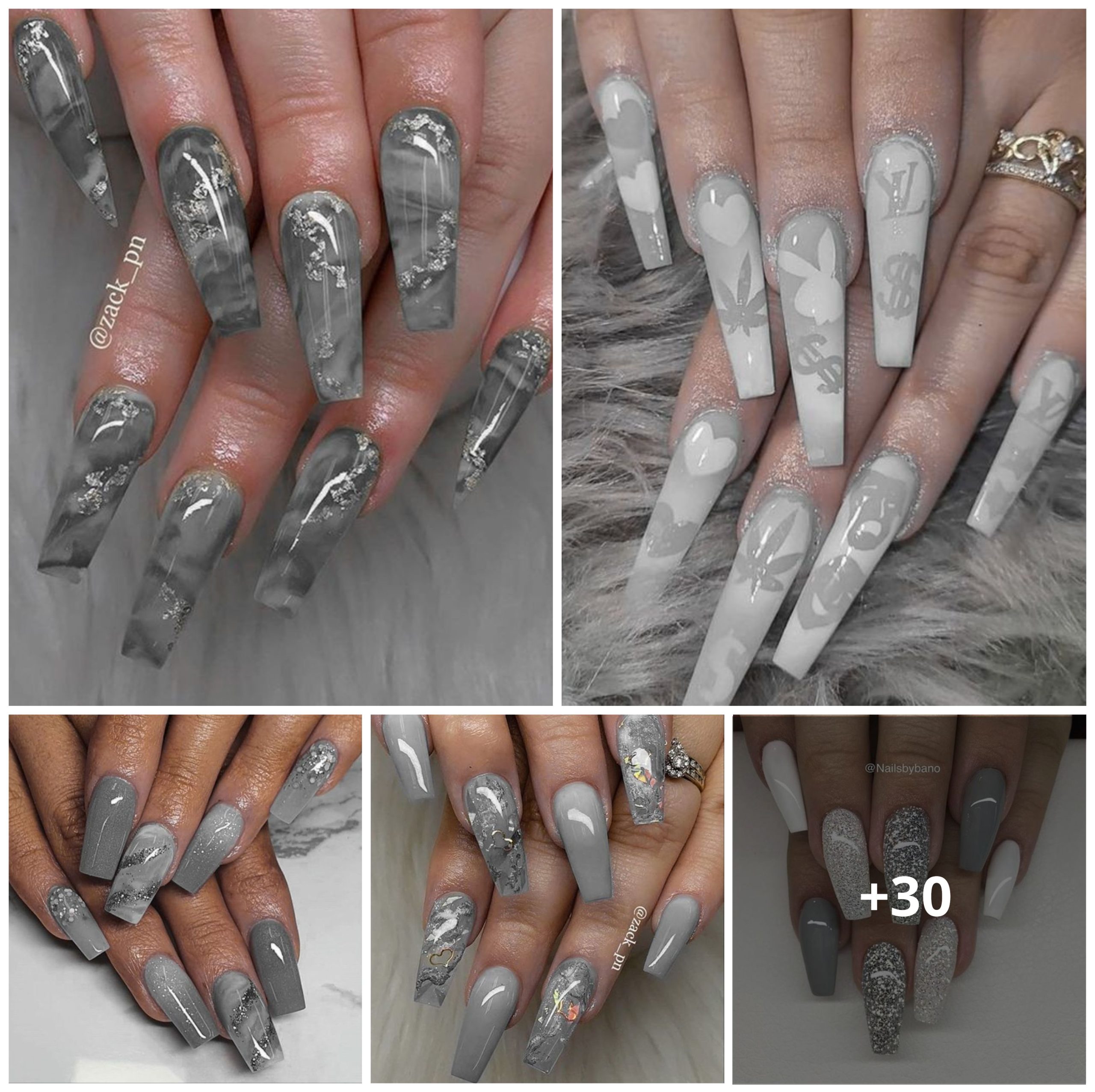 Sophisticated Style: Grey Nail Designs That Redefine Elegance