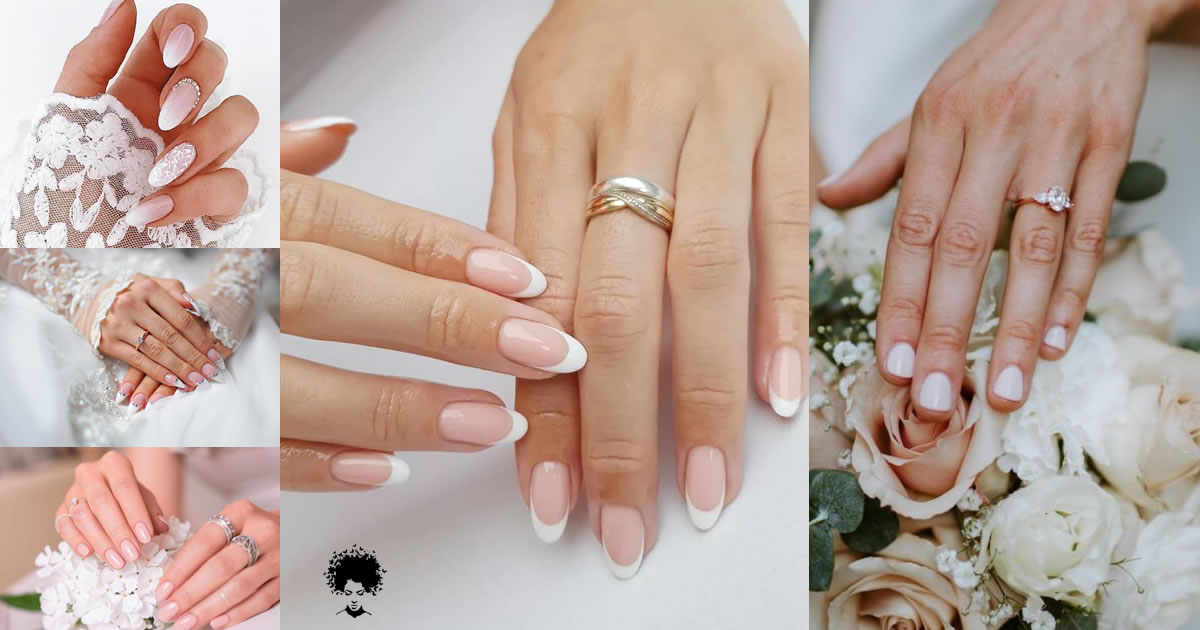 The 2022 Delicate And Romantic Bridal Nails, Including Colored Enamels, Decorations And Shapes!