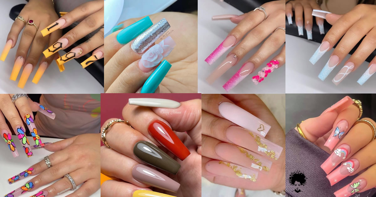 The Most Beautiful Nail Art Designs Done for Long Nails