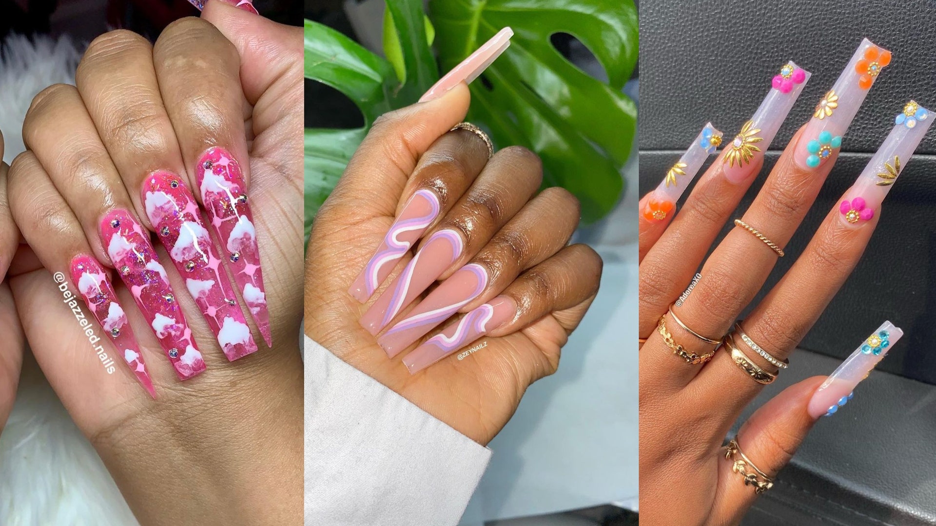 59 Cute Acrylic Nail Ideas for Every Season