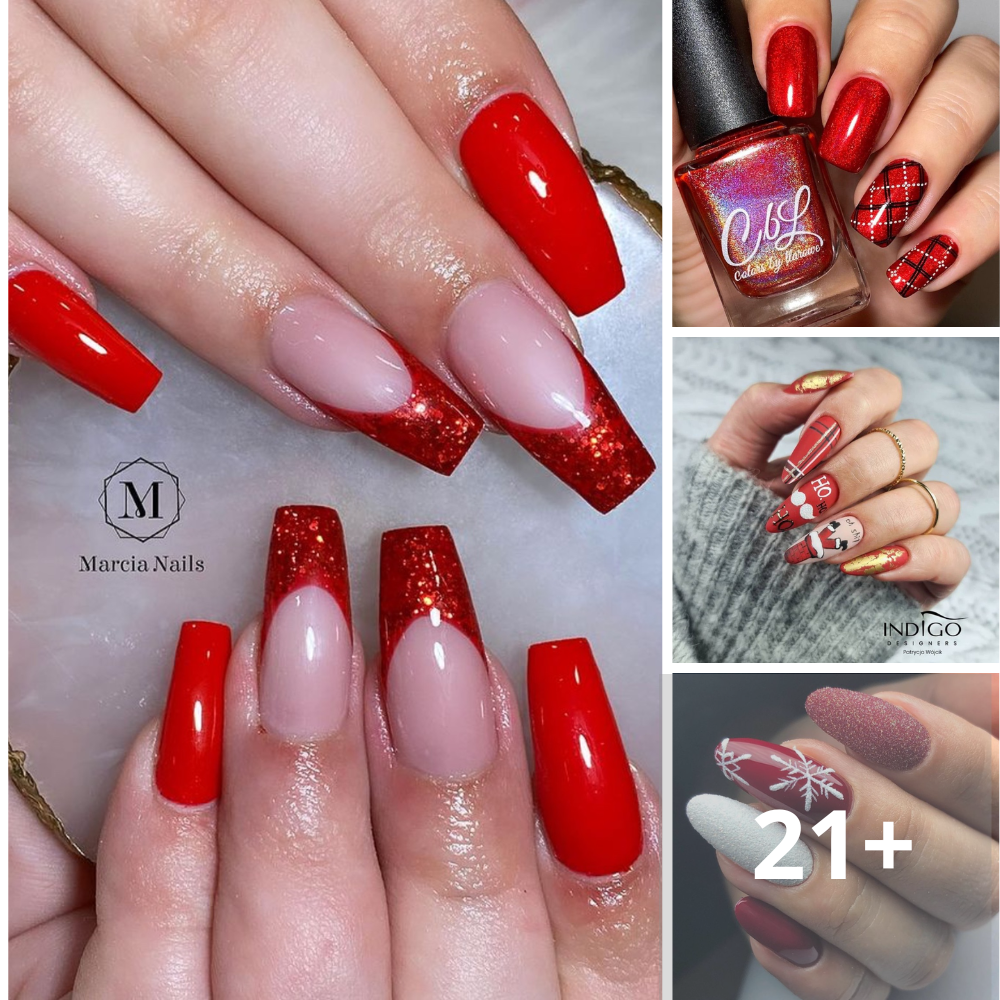 20+ Festive Red Nails For The Holidays