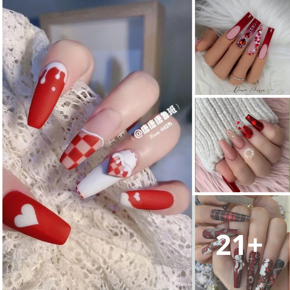 Find Out 20 Red Long Acrylic Nails That Will Complement Your Sᴀssy Personality