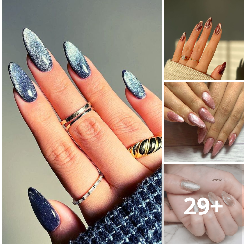 The most popular manicure trend right now is the sizzling Cat Eye Nails style.