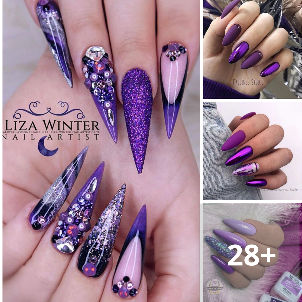 60+ Beautiful Violet Nail Ideas