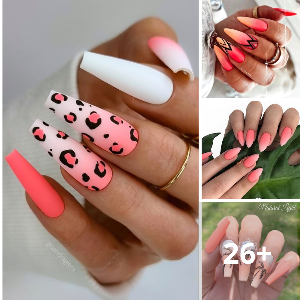 53+ Trendy Coral Ombre Nail Designs Being Chosen by Many Countries