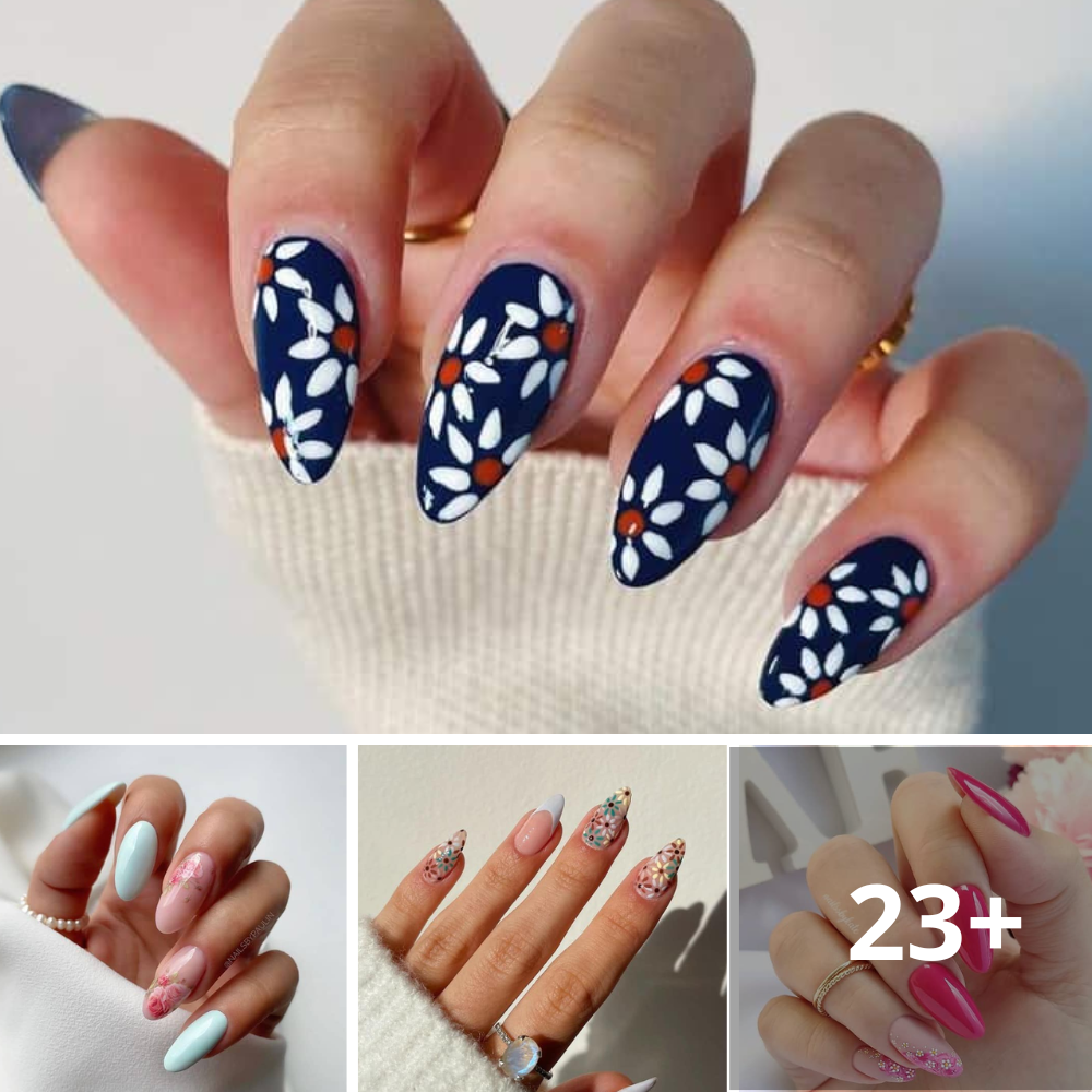 40 Elegant Flower Nail Art Styles Infused with Playfulness