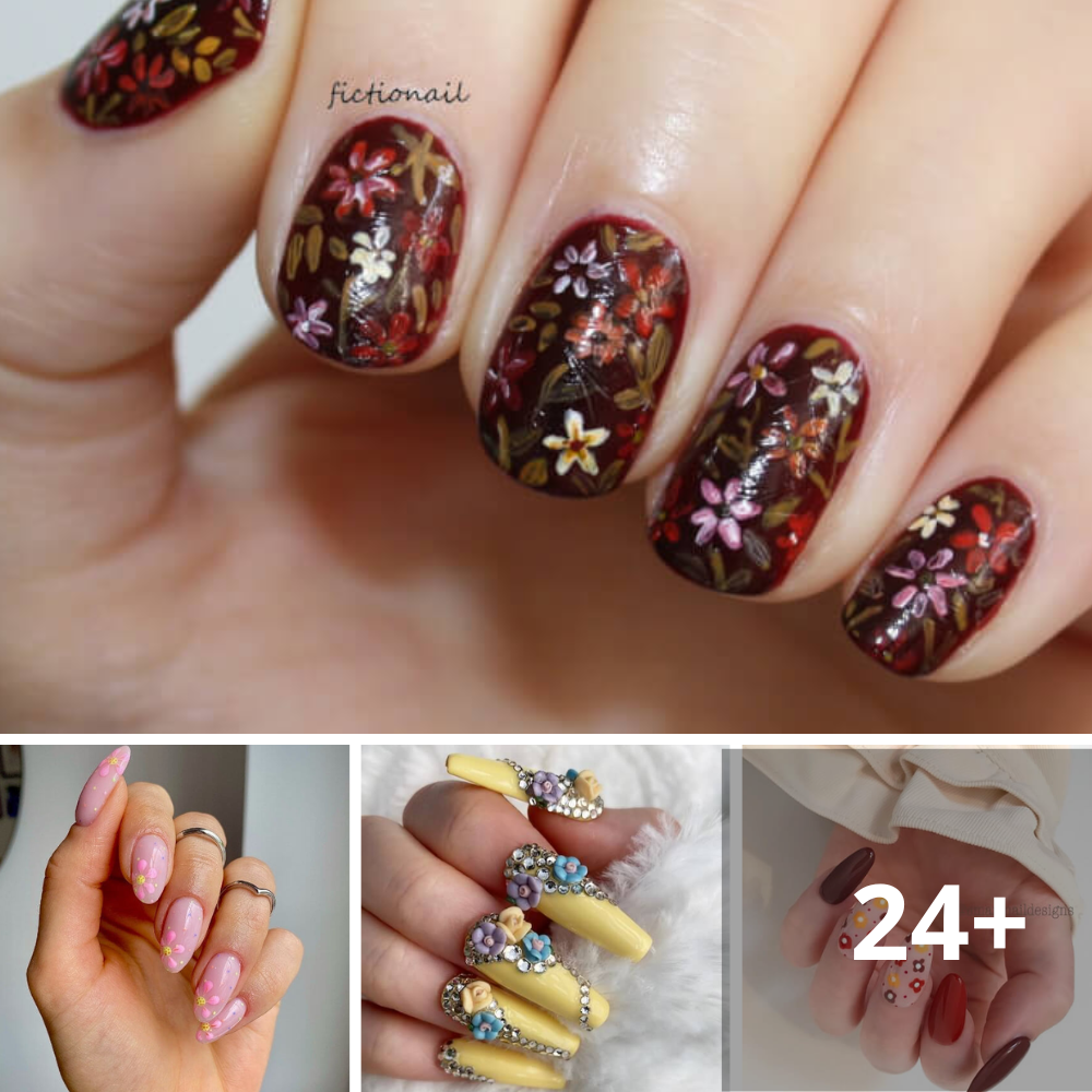 20+ Floral Nail Designs That Are On-Trend for 2023