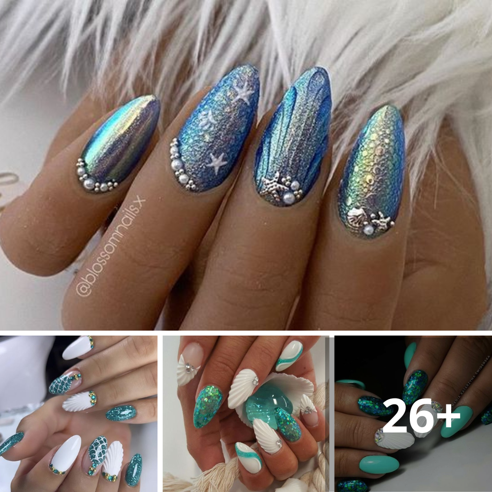 60+ Beautiful Sea-Impressed Nail Artwork Ideas for a Stylish Summer time Look