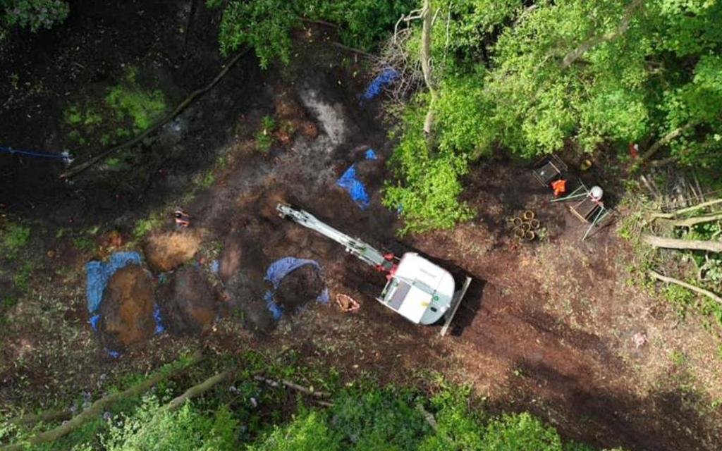 Archaeologists search WWII B-17 crash site in England to find missing pilot