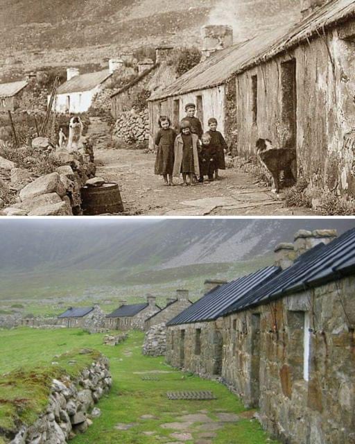 Old Houses in St Kilda, Scotland