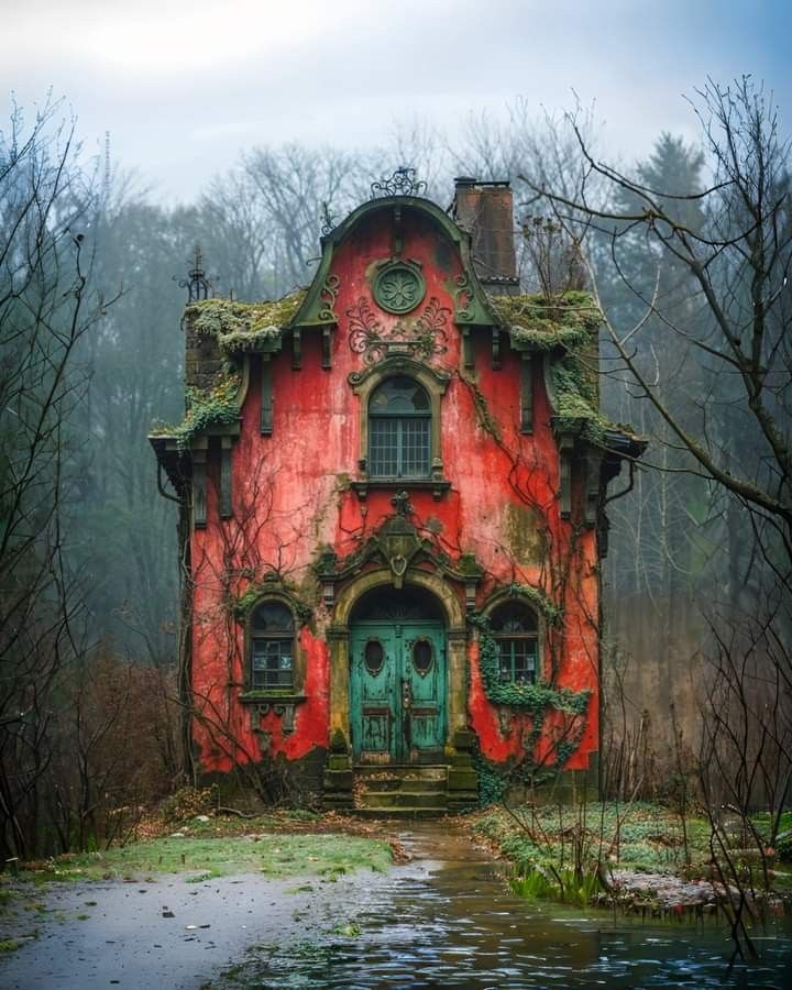 Red Abandoned Houses and Their Cultural Significance