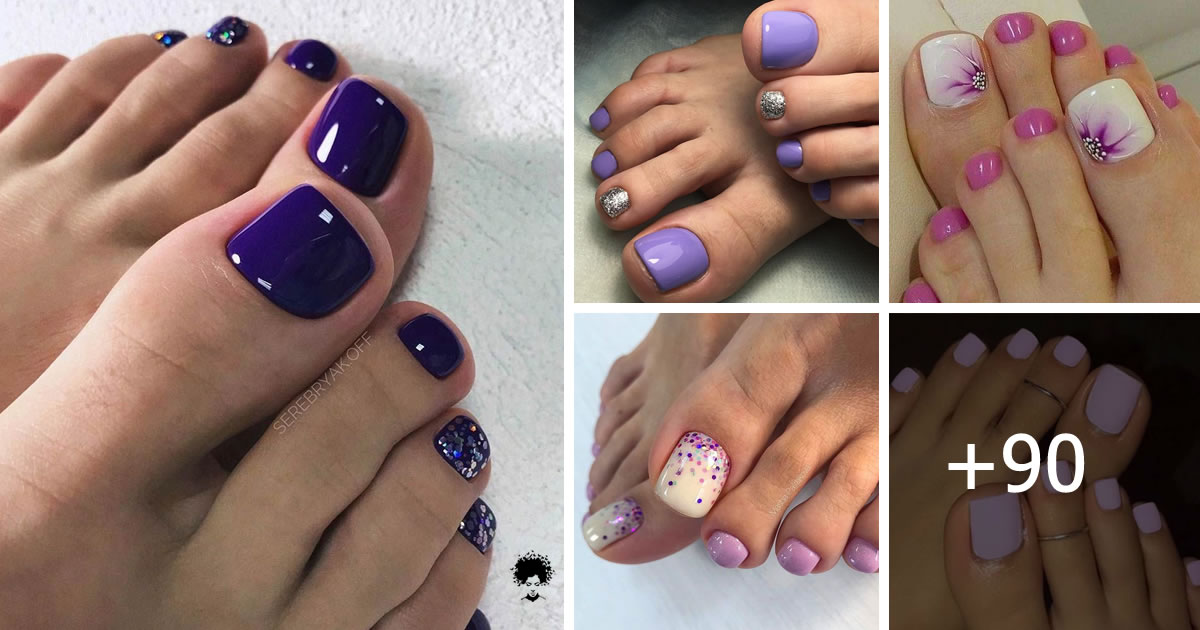 Purple Toenails 【90 Eye-Catching Ideas 】 【Best of 2023 】💅