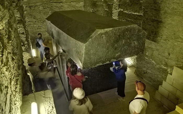 The mystery of the giant sarcophagus of the Saqqara Serapeum temple in Egypt