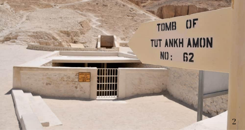 Valley of the Kings, VK62. The tomb of King Tutankhamun