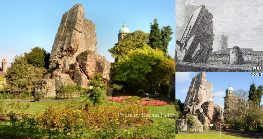 The castle was probably built by Robert of Belleme in c1101-2. It is on the site of a Saxon burgh built by Ethelfleda in 912AD.